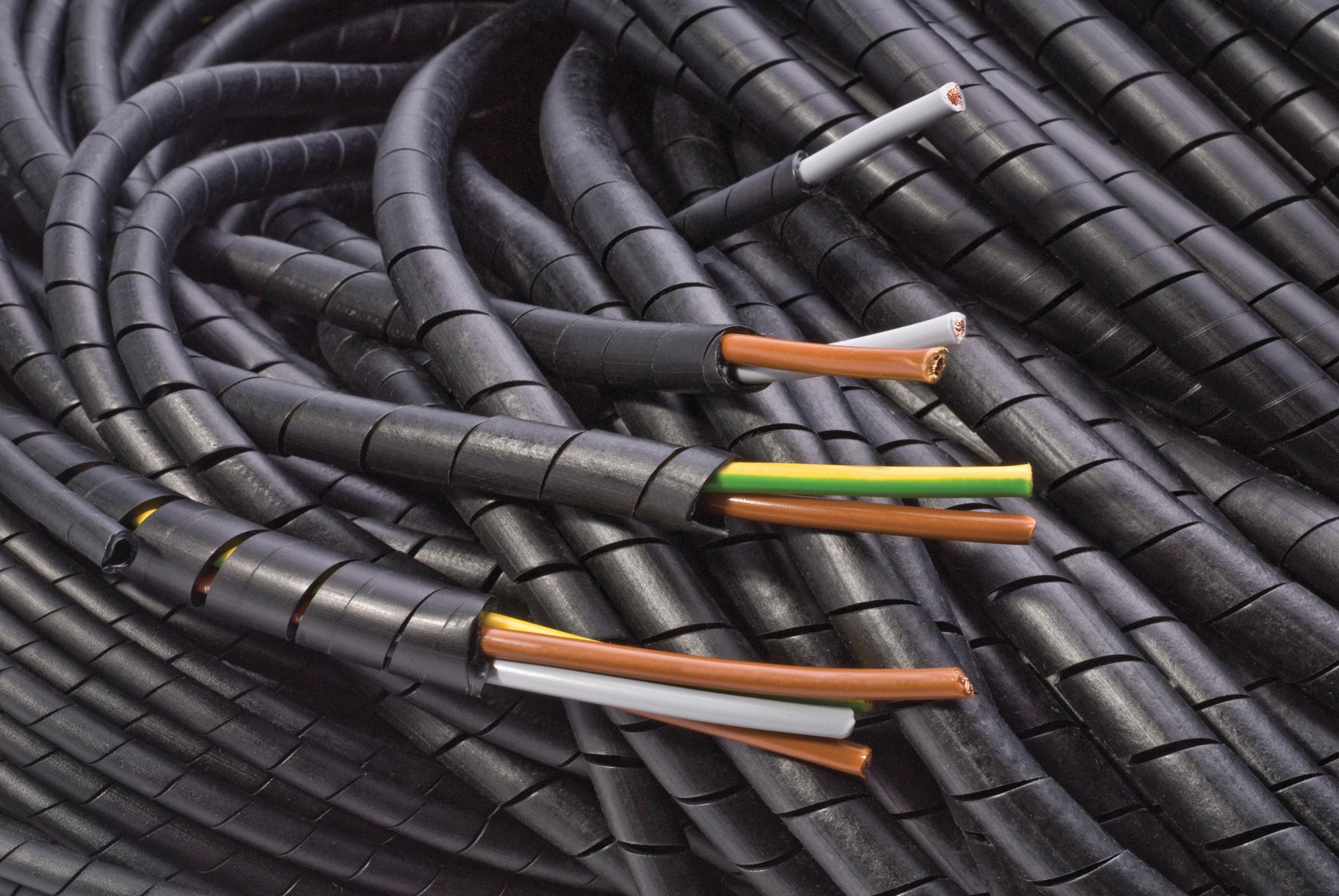 PP002667 SPIRAL BINDING,12MM OD, BLK, 25M MULTICOMP PRO