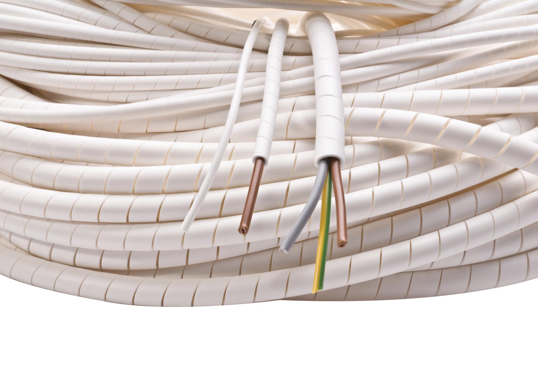 PP002673 SPIRAL BINDING, 12MM OD, WHITE,25M MULTICOMP PRO