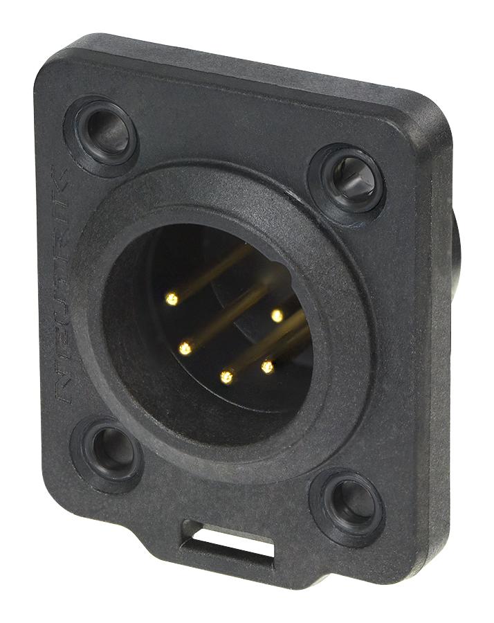 NC5MDX-TOP CHASSIS CONNECTOR MALE 5POLE TOP NEUTRIK