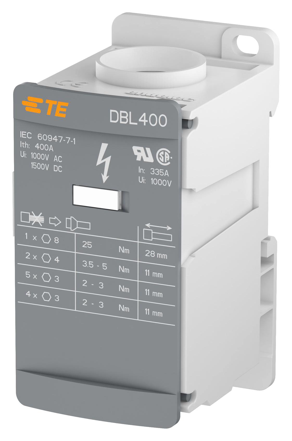 1SNL340010R0000 TB, POWER DISTRIBUTION, 1POLE ENTRELEC - TE CONNECTIVITY