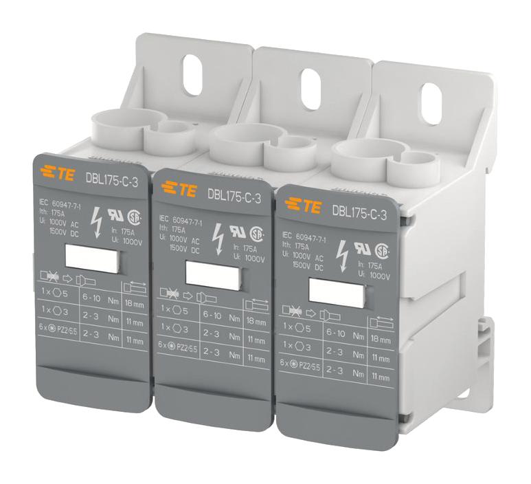1SNL317531R0000 TB, POWER DISTRIBUTION, 3POLE, 00AWG ENTRELEC - TE CONNECTIVITY