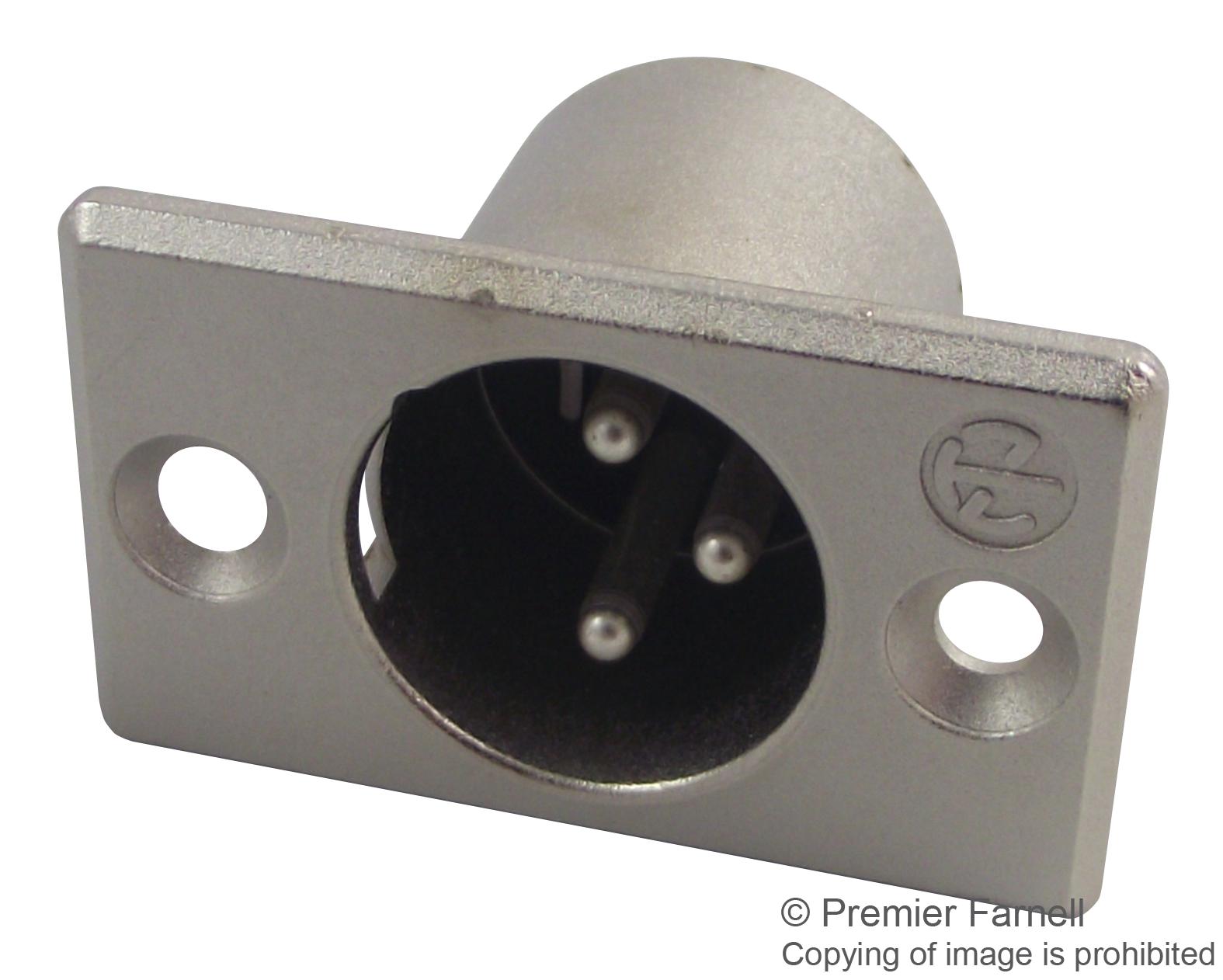 NC3MP PLUG, XLR, PANEL, 3POLE NEUTRIK