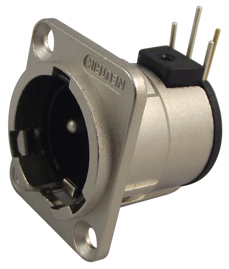 NC3MDH PLUG, XLR, PANEL, PCB, R/A, 3POLE NEUTRIK