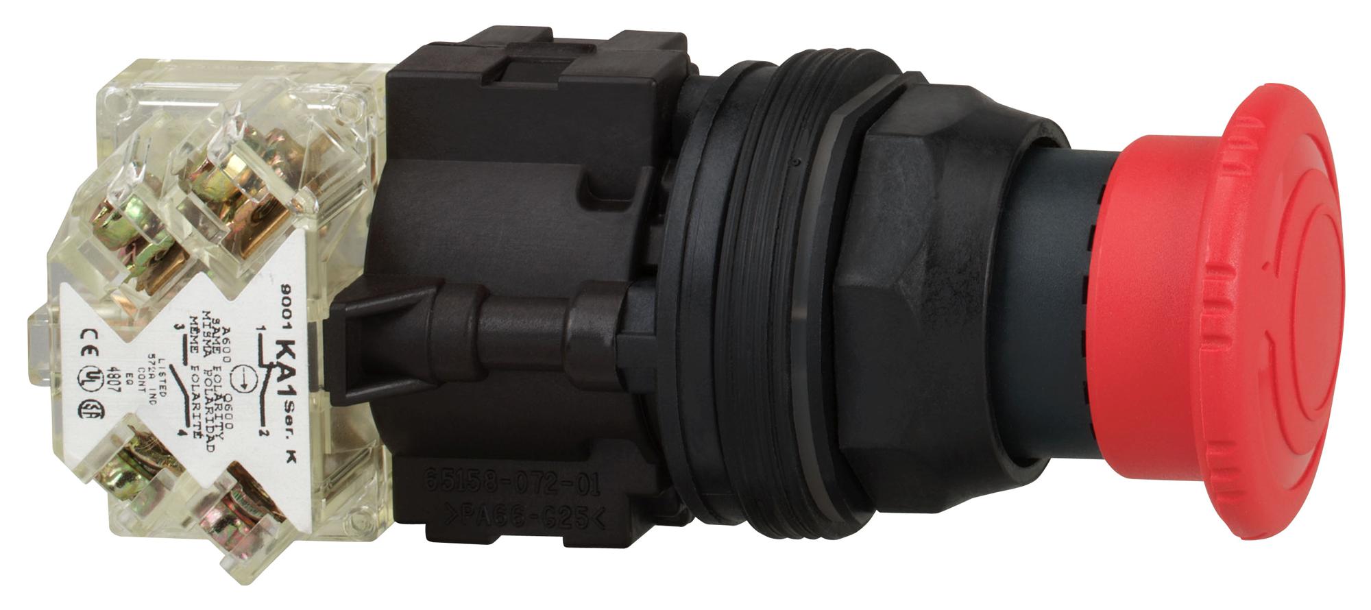 9001SKR16H13 E-STOP SWITCH, SPST-NC, 3A, SCREW SCHNEIDER ELECTRIC