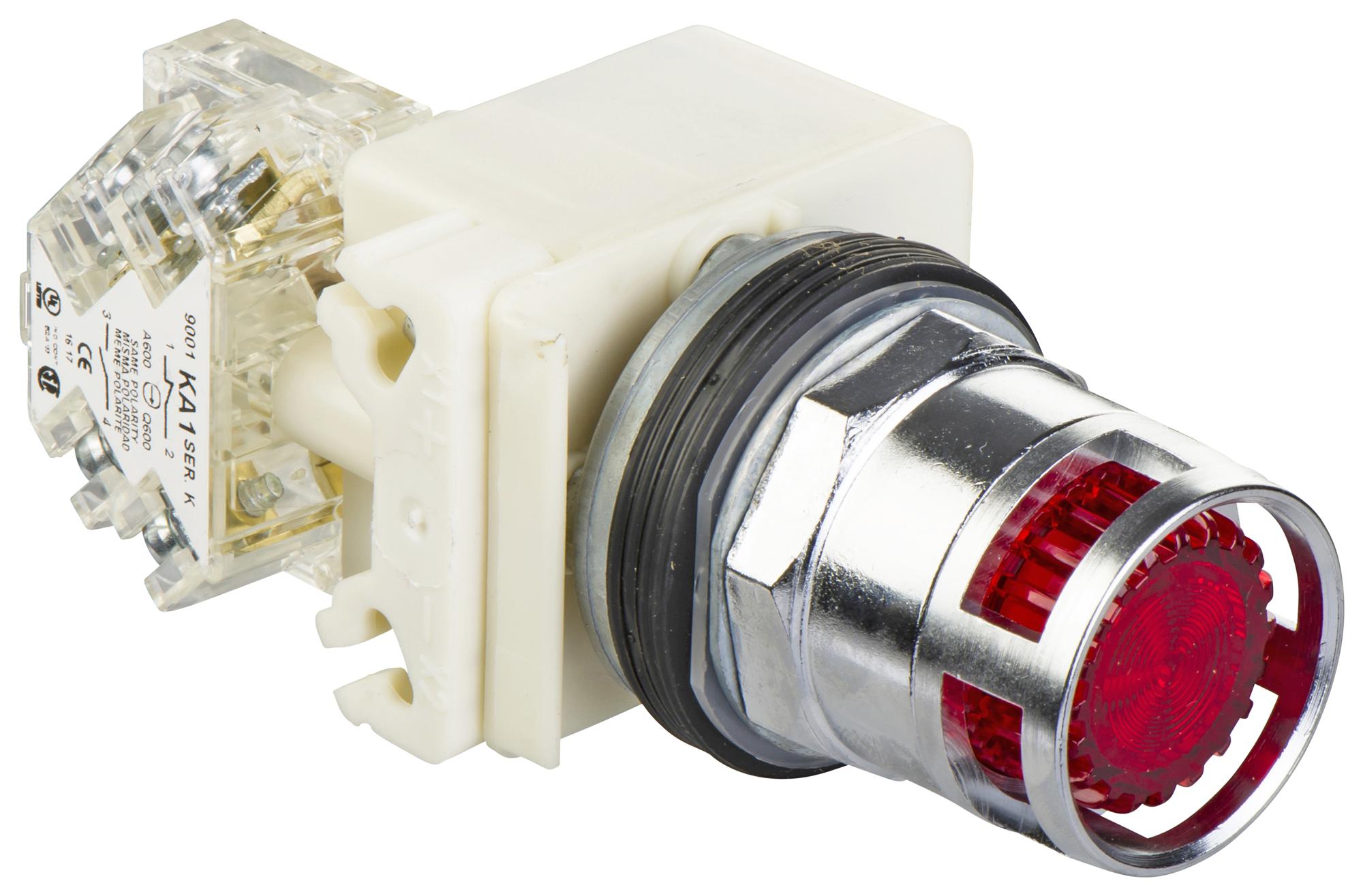 9001K3L1RH13 PB SWITCH, SPDT, 10A, 600VAC, PANEL SCHNEIDER ELECTRIC