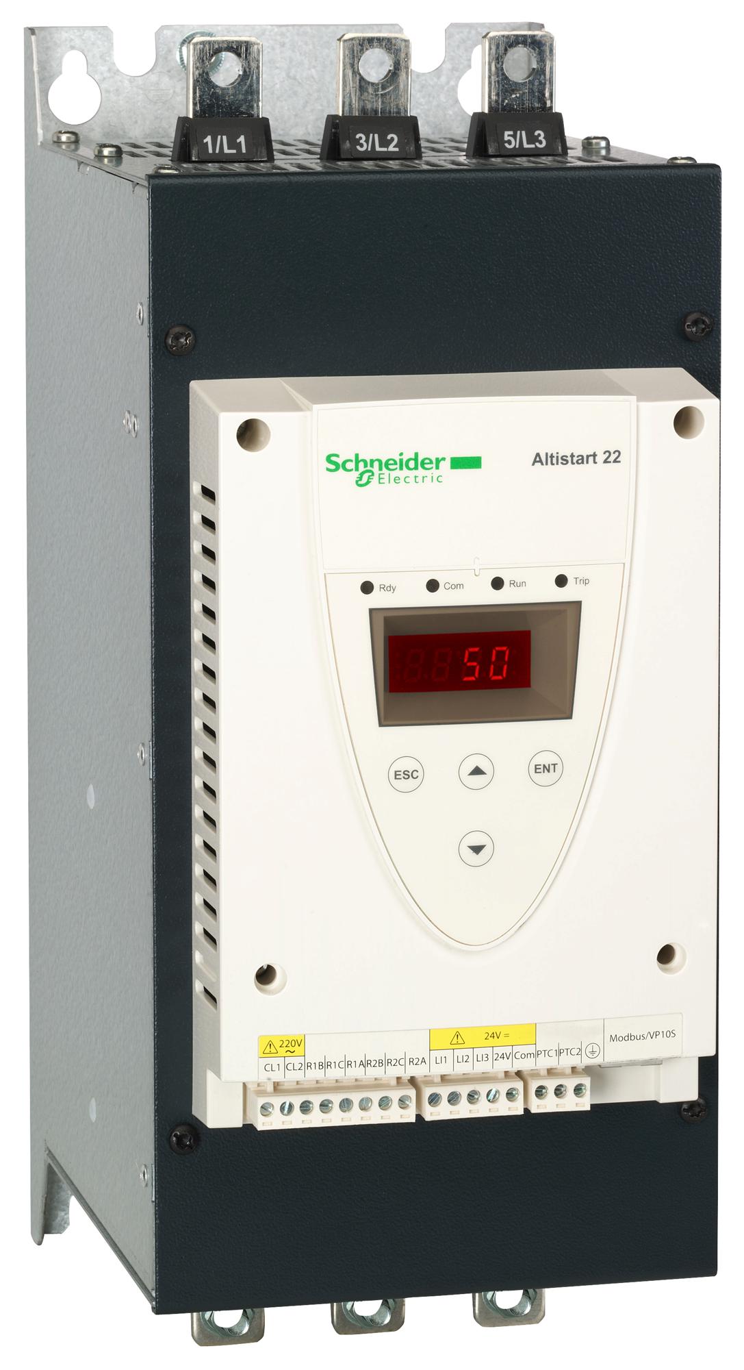 ATS22C11S6 SOFT STARTER, 3-PH, 110A, 75KW, 600VAC SCHNEIDER ELECTRIC