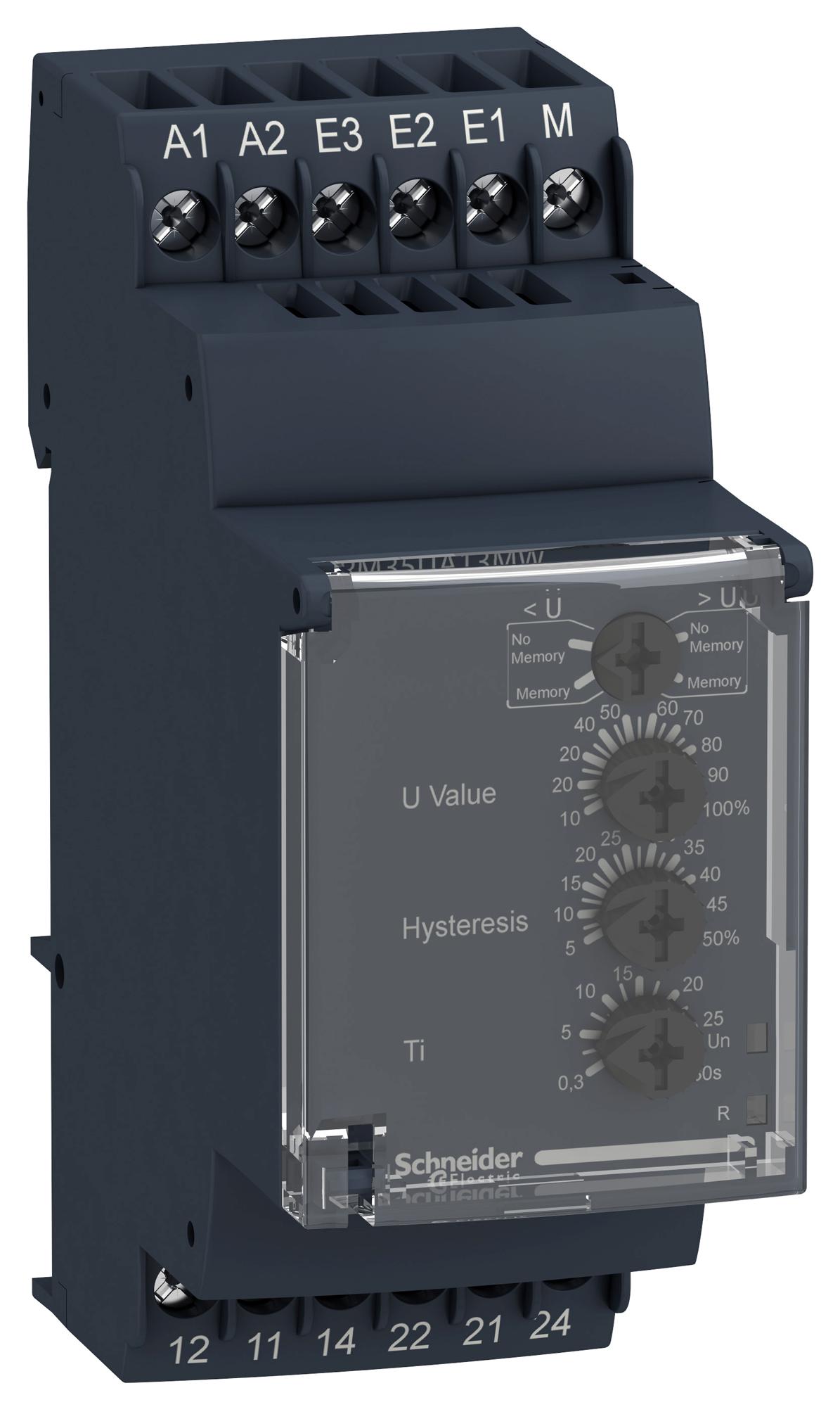 RM35UA12MW VOLTAGE SENSING RELAY, DPDT, 5A, 250V SCHNEIDER ELECTRIC