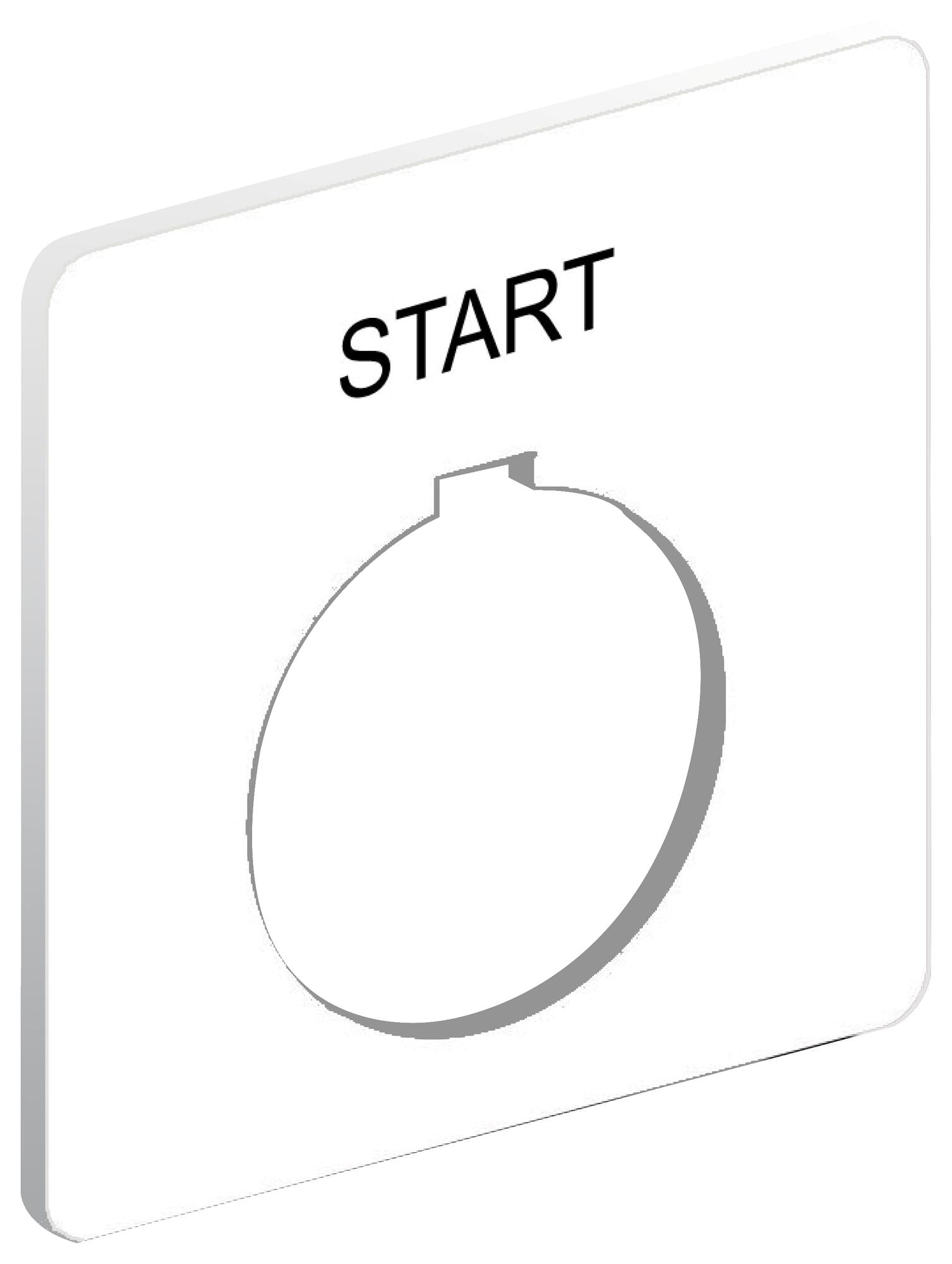 9001KN101WP LEGEND PLATE, 30MM CONTROL & SIGNAL UNIT SCHNEIDER ELECTRIC