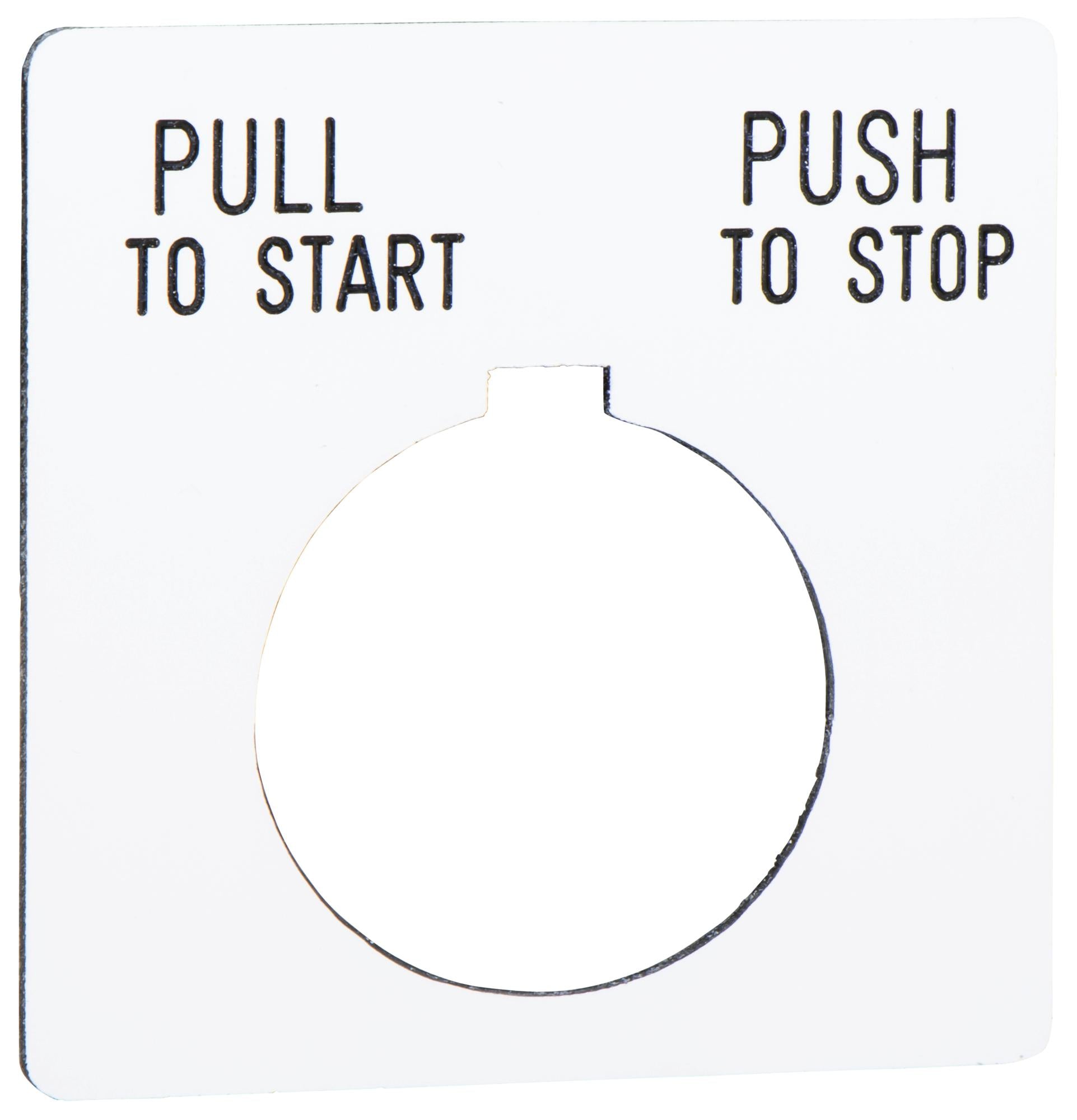 9001KN179WP LEGEND PLATE, 30MM CONTROL & SIGNAL UNIT SCHNEIDER ELECTRIC