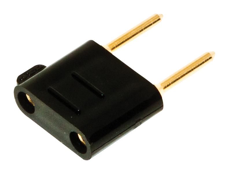 BU-P3452. SHORTING BAR PIN TIP PLUG, 5A, BLACK MUELLER ELECTRIC