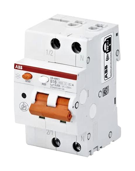 DS-ARC1 B10 A30 AFDD W/RCBO, 2POLE, 10A, 240VAC ABB