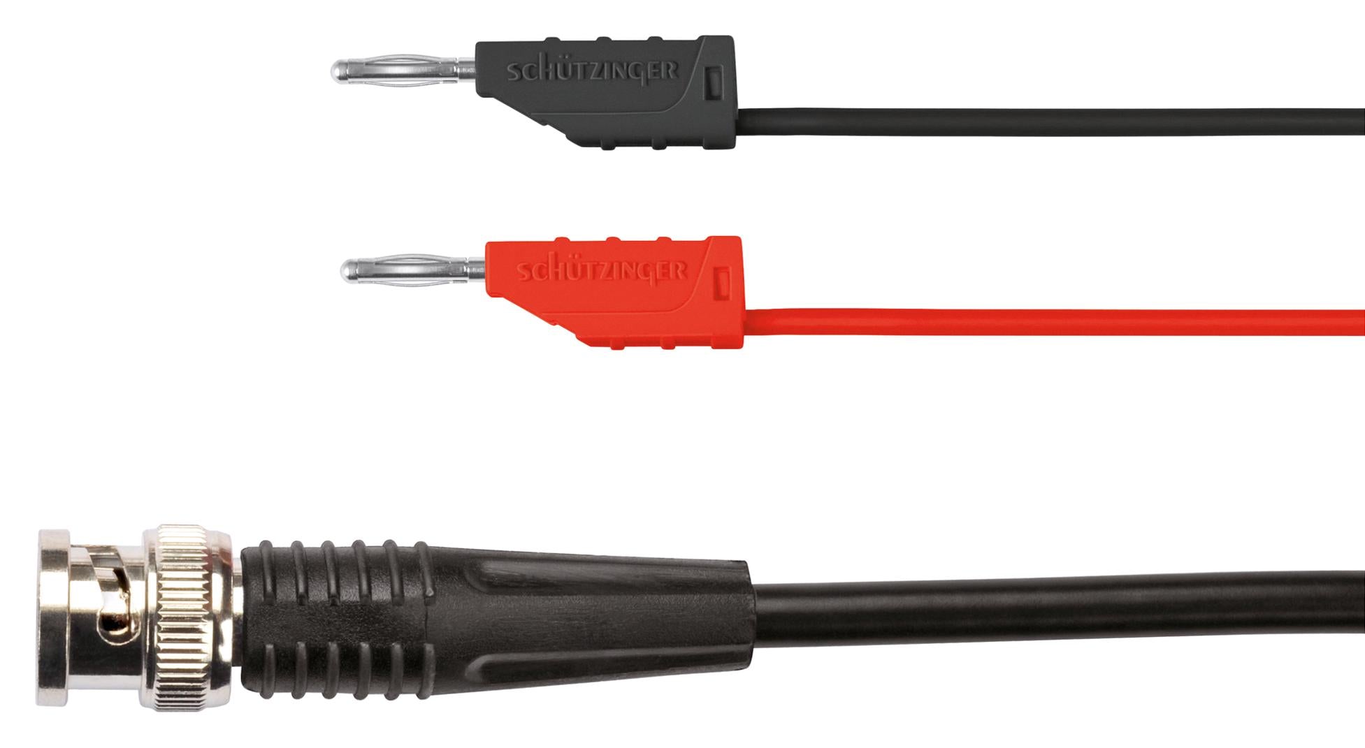 KO 8162 / RG58 / 0.5 / 50 / SW TEST LEAD, BNC PLUG-BANANA PLUG, 500MM SCHUTZINGER