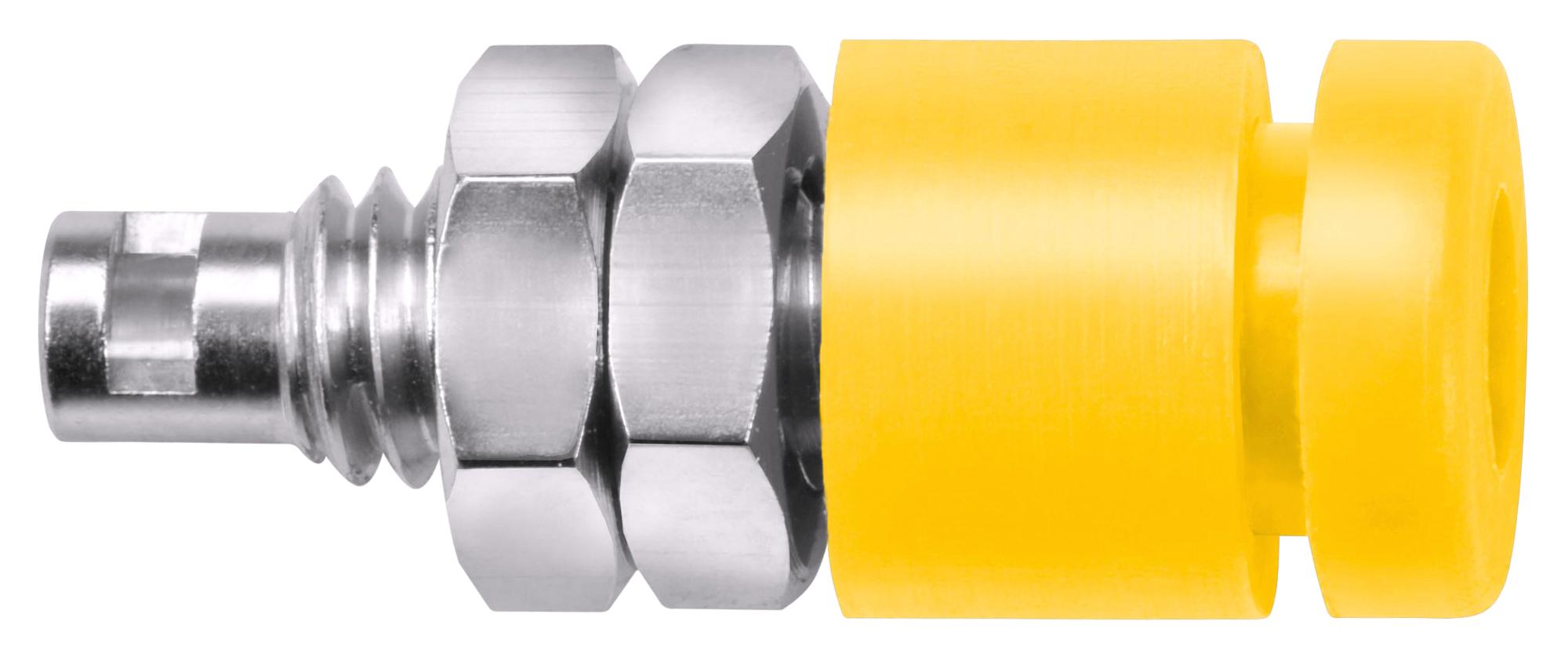 IBU 2011 NI / GE CONN, BANANA, JACK, 10A, YELLOW, SOLDER SCHUTZINGER