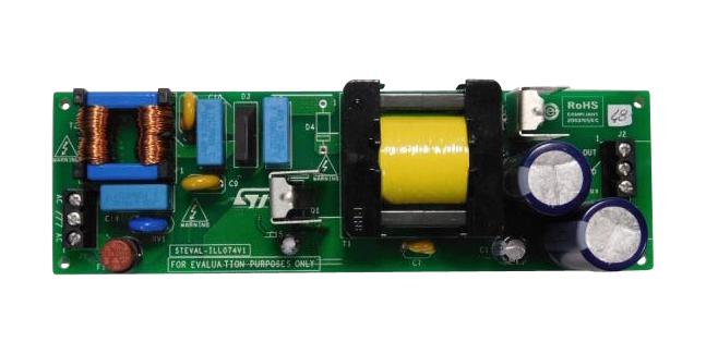 STEVAL-ILL074V1 EVAL BOARD, 60W FLYBACK CONVERTER STMICROELECTRONICS