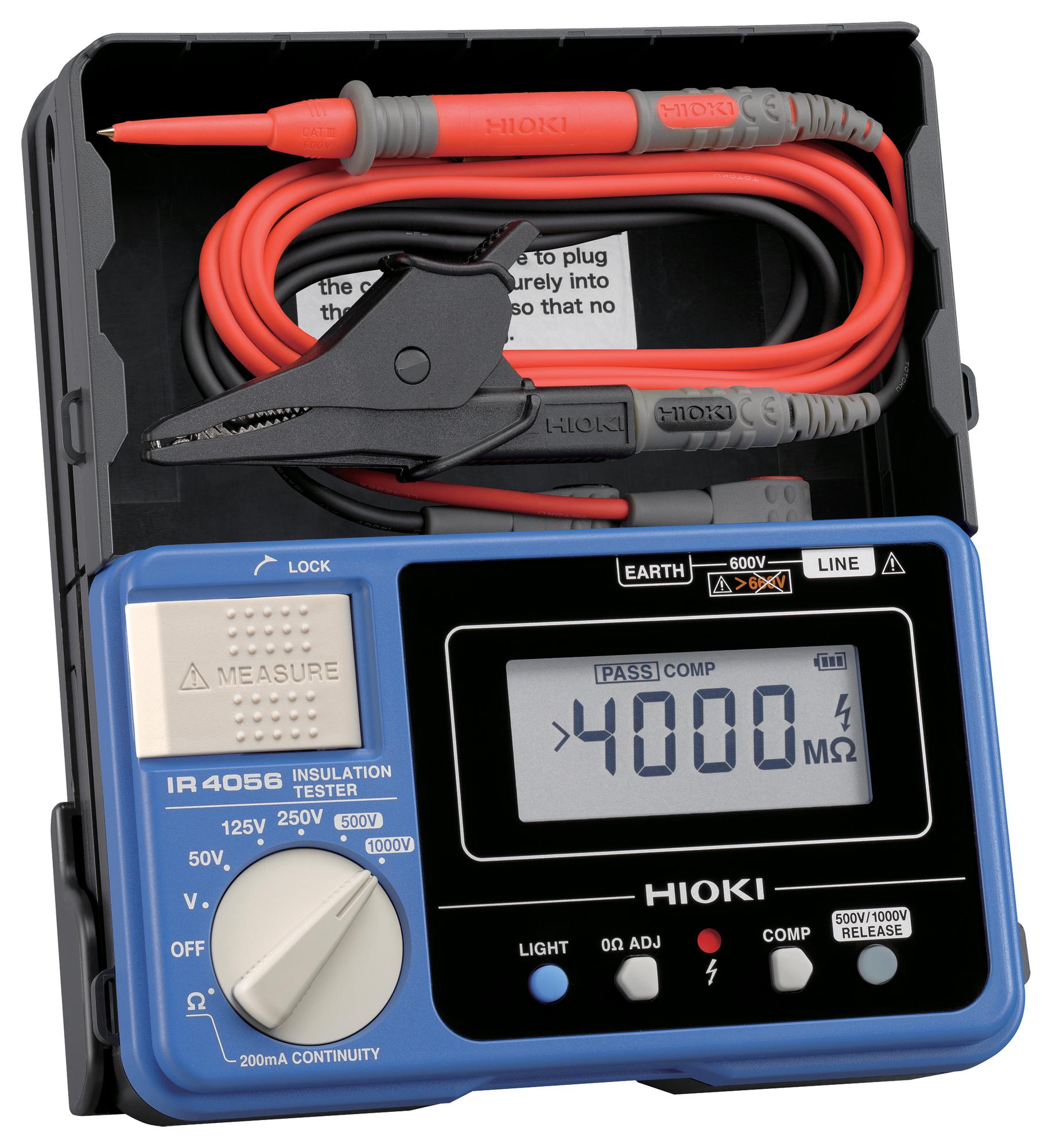 IR4056-20 INSULATION TESTER, 4GOHM, 1KV, 600G HIOKI