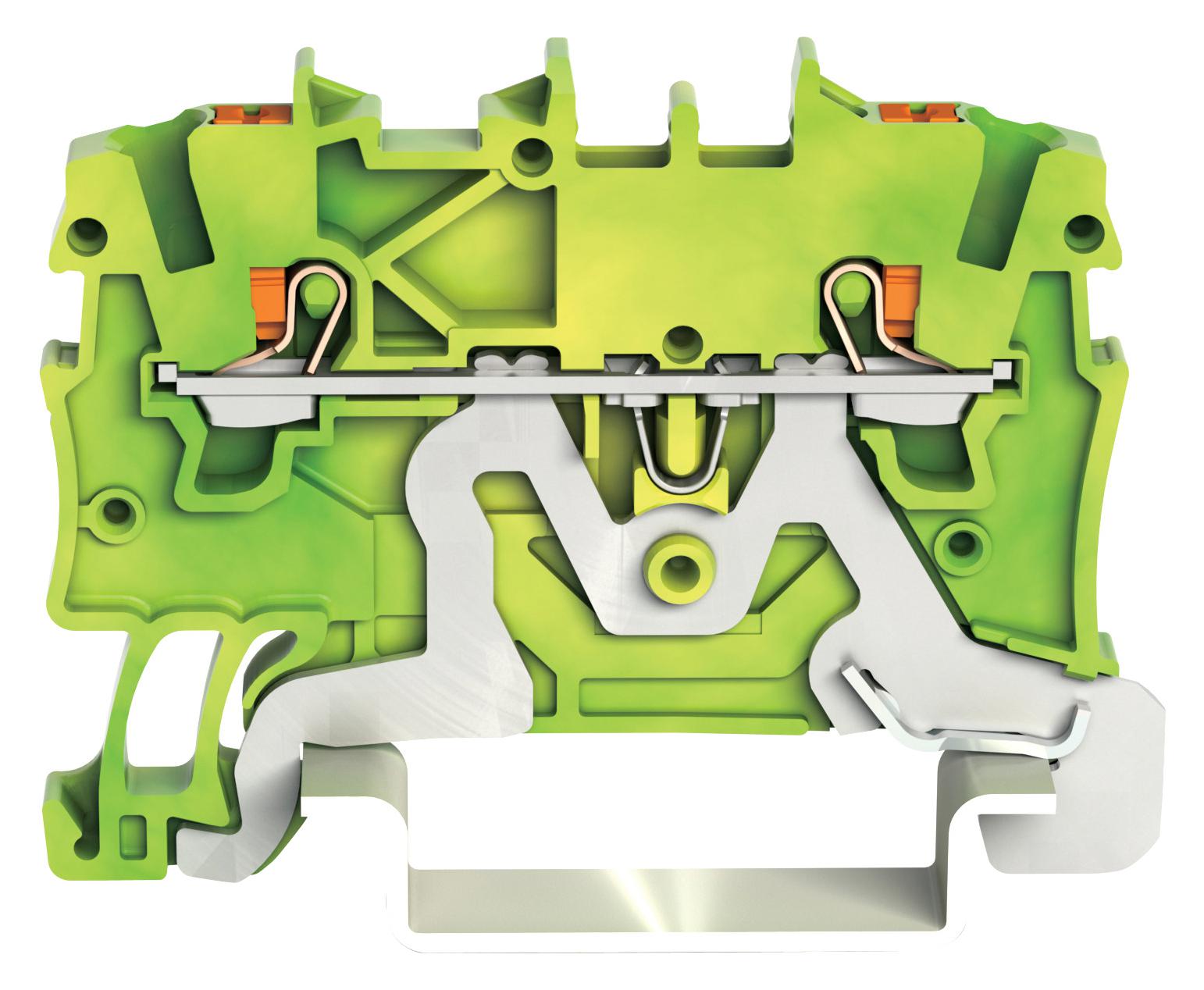 2200-1207 2-CONDUCTOR GROUND TERMINAL BLOCK WAGO