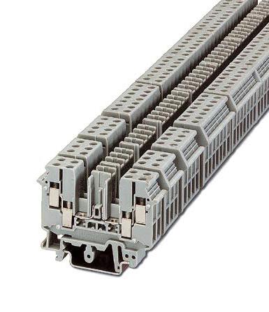 UDK-RELG 2 DIN RAIL TERMINAL BLOCK, 2WAY, 12AWG PHOENIX CONTACT