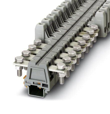 UHV 25-M8/M8 DIN RAIL TB, HIGH CURRENT, 2WAY, 4AWG PHOENIX CONTACT