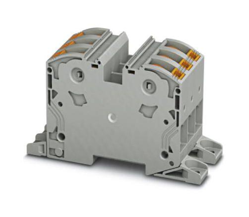 PTPOWER 35-3L-F DINRAIL TERMINAL BLOCK, 6WAY, 2AWG, GRY PHOENIX CONTACT