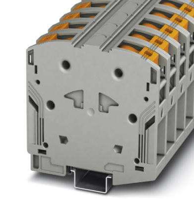 PTPOWER 50 DINRAIL TERMINAL BLOCK, 2WAY, 00AWG, GRY PHOENIX CONTACT