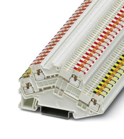 PTTBS 1,5/S-KNX DINRAIL TERMINAL BLOCK, 8WAY, 14AWG, WHT PHOENIX CONTACT