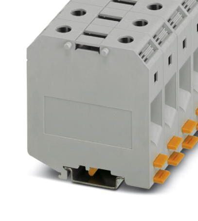 UKH 50-IB DINRAIL TERMINAL BLOCK, 2WAY, 00AWG, GRY PHOENIX CONTACT