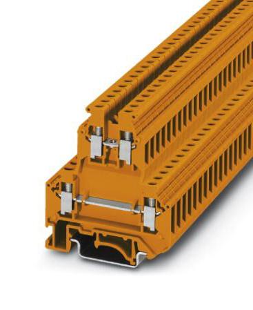 UKK 5 OG DIN RAIL TB, FEED-THRU, 4WAY, 12AWG PHOENIX CONTACT