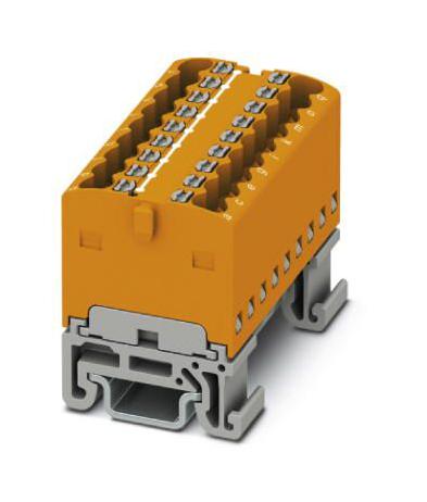 PTFIX 18X1,5-NS15A OG TB, DISTRIBUTION BLOCK, 18P, 14AWG, ORG PHOENIX CONTACT