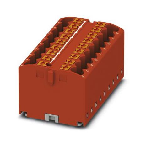 PTFIX 18X2,5-G RD TB, DISTRIBUTION BLOCK, 18P, 12AWG, RED PHOENIX CONTACT