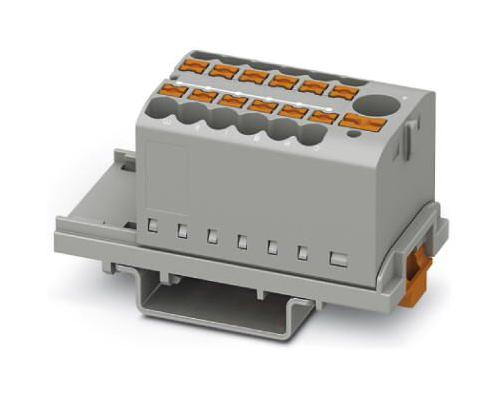 PTFIX 6/12X2,5-NS35 GY TB, POWER DISTRIBUTION, 13P, 12AWG, GRY PHOENIX CONTACT