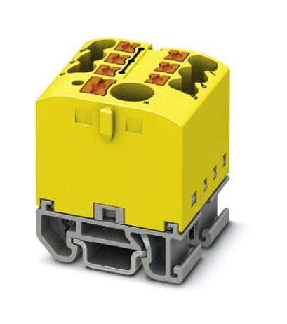 PTFIX 6/6X2,5-NS15A YE TB, POWER DISTRIBUTION, 7P, 12AWG, YEL PHOENIX CONTACT