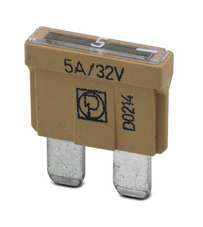 SI FORM C   5 A DIN 72581 AUTOMOTIVE FUSE, FLAT TYPE C, 5A, 24VDC PHOENIX CONTACT