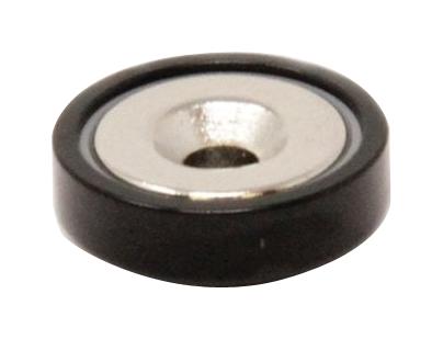 E1104/NEO/BLK/F POT MAGNET, 40MM X 7.8MM, NEODYMIUM, BLK ECLIPSE MAGNETICS