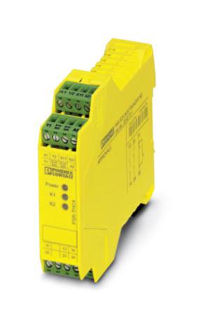 PSR-SPP- 24UC/THC4/2X1/1X2 SAFETY RLY, DPST/SPST, 24V, 6A, DIN RAIL PHOENIX CONTACT