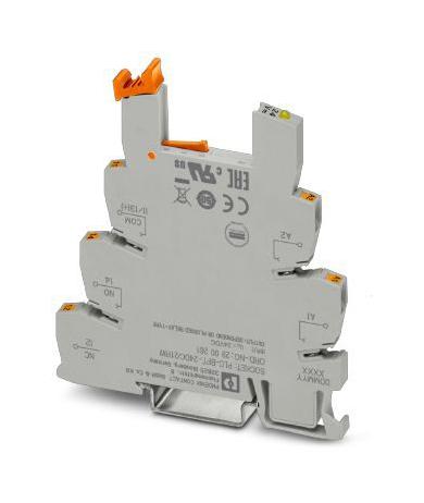 PLC-BPT- 24DC/21RW RELAY SOCKET, 24VDC, DIN RAIL PHOENIX CONTACT