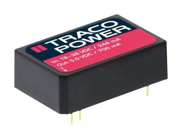 TRI 3-1211 DC-DC CONVERTER, 5V, 0.7A TRACO POWER