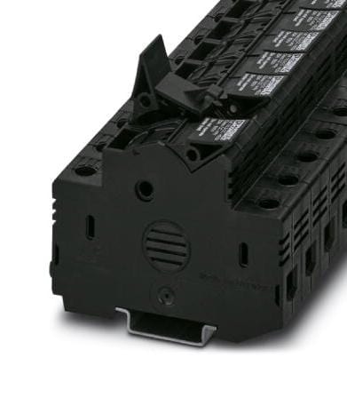 UK 10,3-CC HESI N 2POL FUSE MODULAR TB, 2WAY, 4AWG, BLACK PHOENIX CONTACT