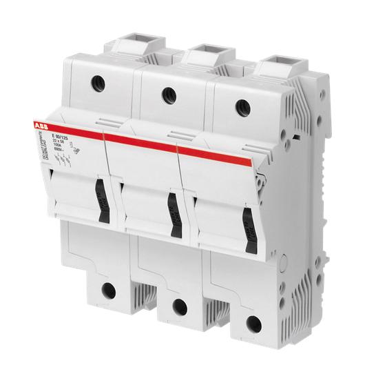 E93/125 DIN RAIL FUSE HOLDER, 3P, 125A, 600V ABB