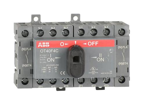 OT40F4C SWITCH ISOLATOR, 4 POLE, 40A, 415VAC ABB