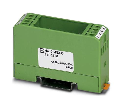 EMG 25-B4 ELECTRONIC HOUSING, 8POS, POLYCARBONATE PHOENIX CONTACT