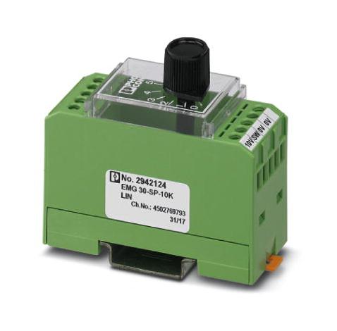 EMG 30-SP-10K LIN SETPOINT ADJUSTER, 10K, POLYCARBONATE PHOENIX CONTACT