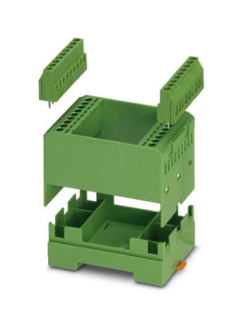 EMG 50-LG/SET ELECTRONIC HOUSING SET, 18POS, PC, GREEN PHOENIX CONTACT