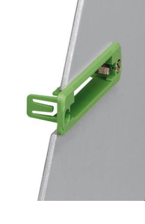 IC-DFR 7 PANEL MOUNTING FRAME, 7POS, GREEN PHOENIX CONTACT