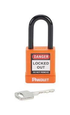 PSL-8OR LOCKOUT PADLOCK, 40MM, ALUM/STL, ORANGE PANDUIT