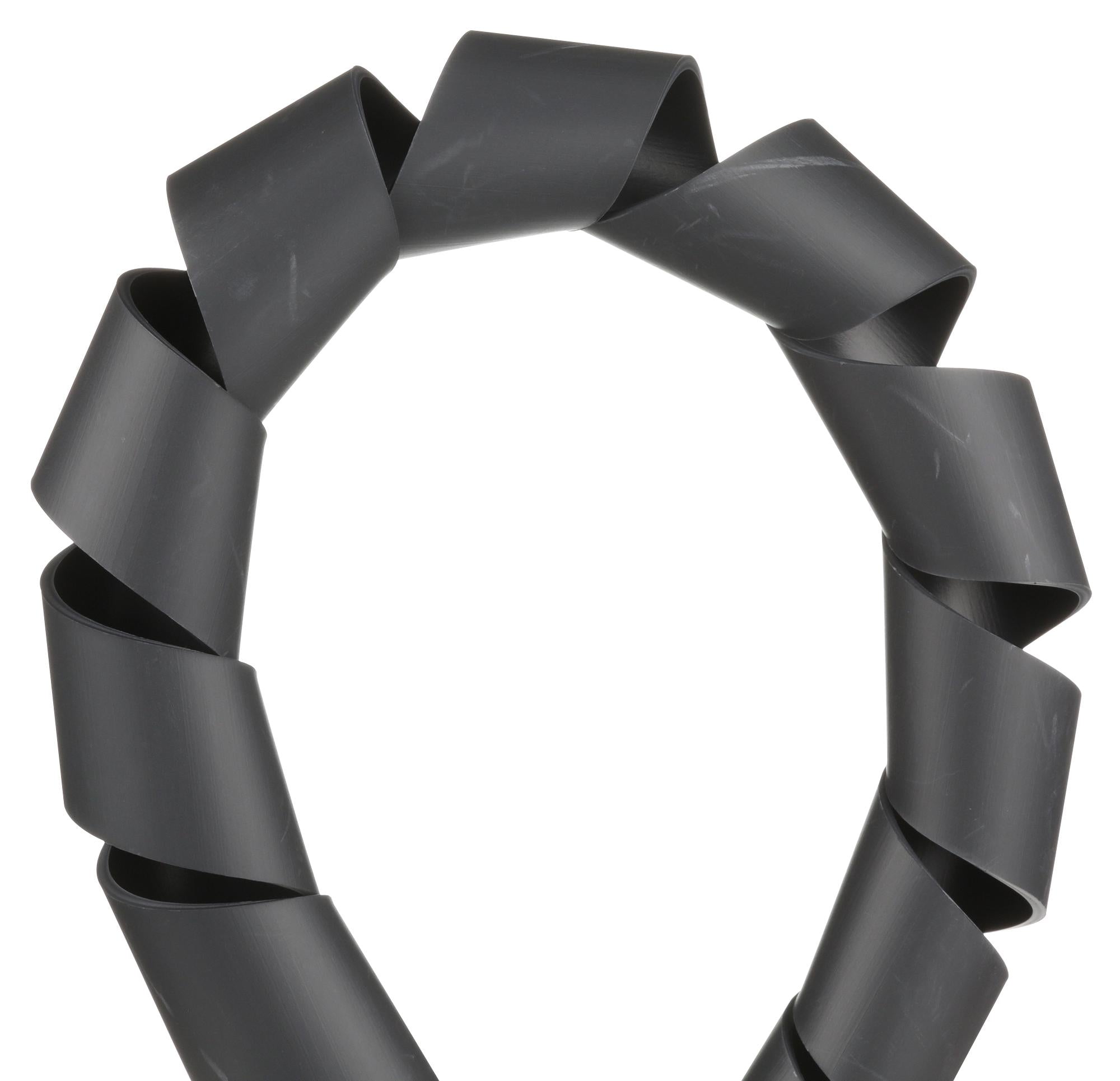 T25FR-M20Y SPIRAL WRAP, FR, .25" X 1000', BLK,1RL PANDUIT