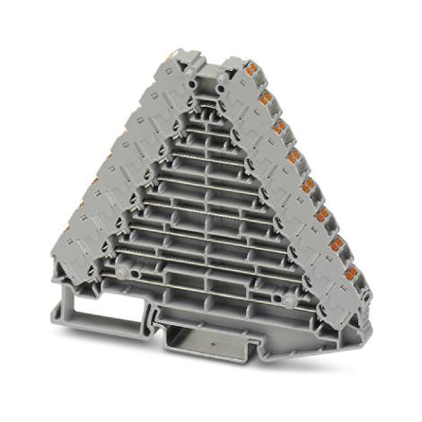 PTRV 8 /GY DIN RAIL TB, PUSH IN, 32POS, 26-14AWG PHOENIX CONTACT