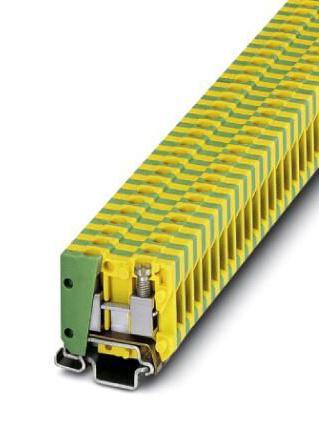 MBK 2,5/E-PE DIN RAIL TB, SCREW, 2POS, 24-14AWG PHOENIX CONTACT