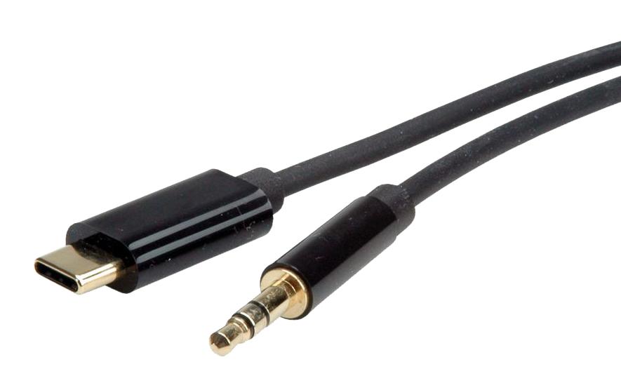 12.03.3217 USB TYPE C PLUG-3.5MM AUDIO PLUG, 1.8M ROLINE