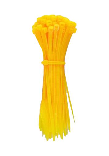 PELB0164 CABLE TIE, NYLON 6.6, 300MM, YELLOW PRO ELEC