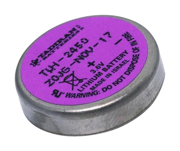 TLH-2450/P (WO/DISC) LTC BATTERY, 3.6V, 0.55AH, 1/10C, PC PIN TADIRAN BATTERIES